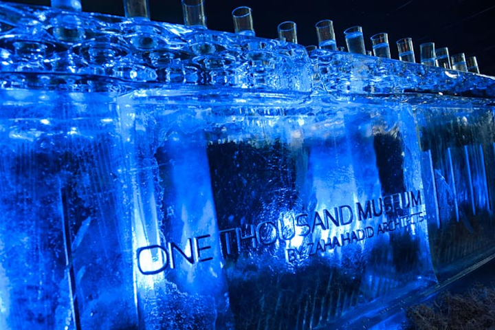 Petit Pois Events and Catering produced the party as well as the groundbreaking and created an ice bar that was used at both events.
