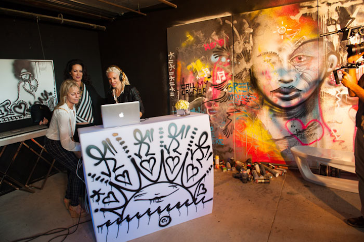 Jona Cerwinske designed a custom DJ booth for the Art & Architecture Experience kickoff party on December 4, which preceded the One Thousand Museum groundbreaking.