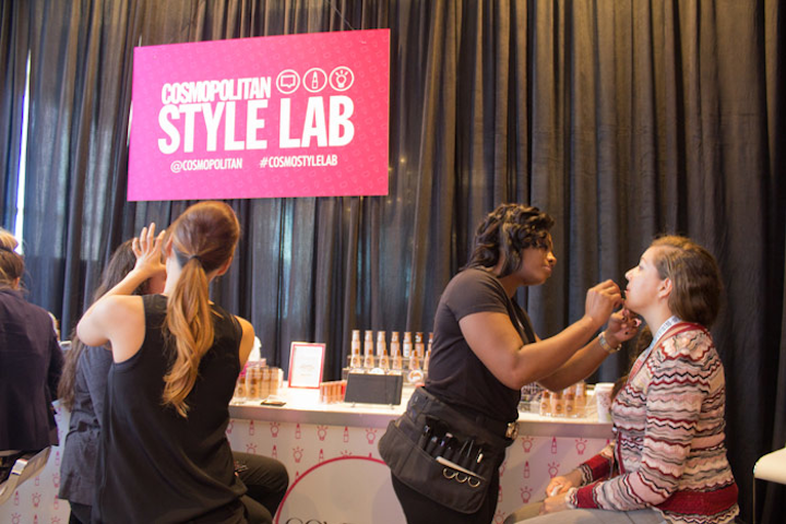 For the span of SXSWi, CoverGirl ran the makeup bar at Cosmopolitan’s lounge at the JW Marriott, giving free makeovers to guests.
