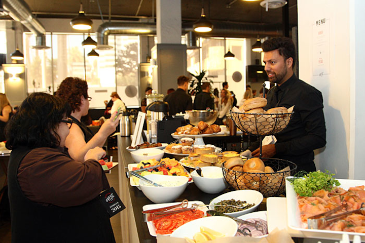 Grocerie by Foodink catered a menu for the digital media types who stopped by the weekend programming.