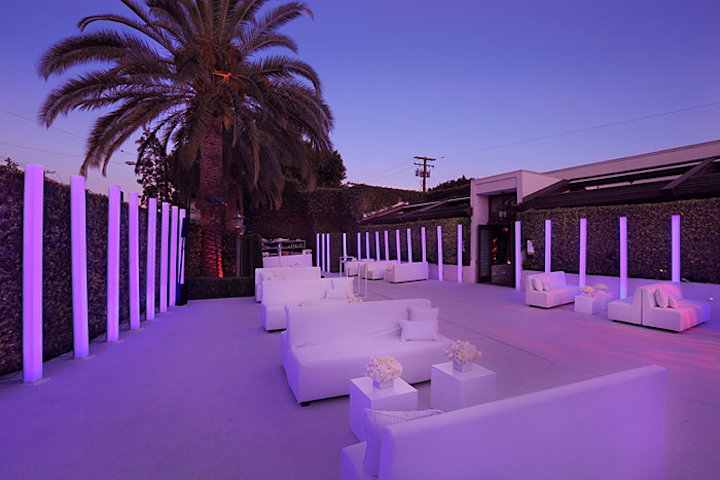Tony Schubert of Event Eleven once again designed and produced the 500-guest Audi party, which this year included custom eight-foot-tall LED towers that lined the outside portion of the party. Schubert said it’s the first time the team has ever tried such a look.