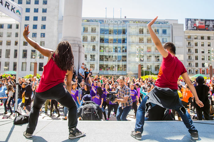 #8 Sports Event More than 600 free dance events, including open rehearsals, classes, performances, and lecture demonstrations, kick off each year with One Dance, featuring 700 dancers performing the same routine together in Union Square. Attendance is more than 20,000 annually; 2016 will be its 18th year. Next: April 22-May 1, 2016