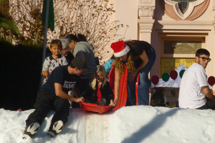 #14 Parade, Holiday Event & Fair Every winter for the past 36 years, a neighborhood in Marin County transforms into a scene from the North Pole thanks to 40 tons of imported snow. A big draw is free sledding. Other highlights include arts and crafts, live entertainment, children’s activities, a tree lighting ceremony, and the Parade of Lights complete with Santa and his friends—one of the largest parades in the Bay Area. Next: November 27, 2015