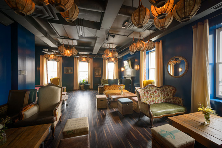 New to 14th Street is Provision No. 14, a restaurant offering small plates and shareable bottled cocktails. Designed by Swatchroom, the decor includes nods to American history such as barstools made out of oil drums, vintage couches, and Victorian columns and porch screen doors. The restaurant’s downstairs seats 85, including at the bar, or holds 150 for receptions. The upstairs space seats 80, including at the bar, or holds 180 for receptions. The patio seats 44 or holds 80 for receptions.