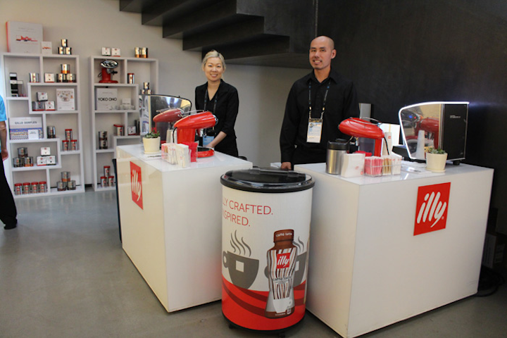 Illy also installed an on-site coffee bar, which served festival ticketholders mini lattes, espresso shots, and bottled iced coffee.