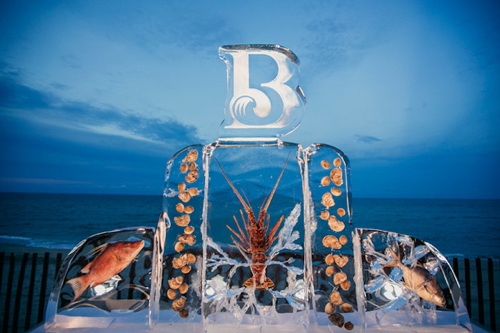 This year's Engage!16 Wedding Summit took place June 12 to 15 at the Breakers Palm Beach. For a poolside party, the Breakers constructed an elaborate ice sculpture featuring an array of encased fish and seafood.