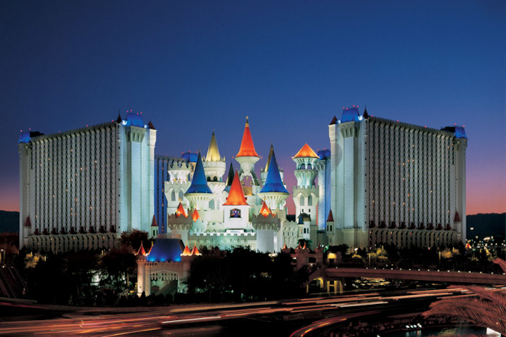 Excalibur Hotel & Casino recently added its Ultimate 4-D Experience, a 72-seat special effects theater created by SimEx-Iwerks Entertainment that screens films in 3-D high-definition projection. Like other 4-D theaters, the attraction includes in-theater features such as smoke and snow and in-seat effects like vibration and tilting. The experience, which is located in the Excalibur’s Fun Dungeon, is open daily from 10 a.m. to 10 p.m.; shows run every 20 minutes, with each experience playing once an hour. One show costs $9.99; two shows, $12.99; and three shows, $14.99.
