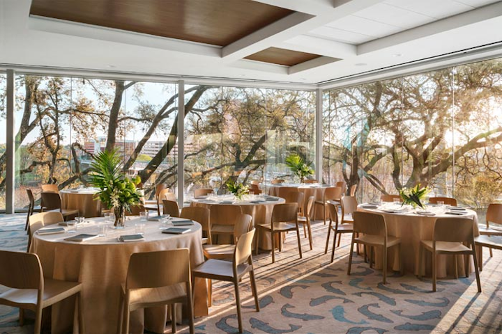 The Sydell Group transformed the former Radisson Hotel into the stylish Line Austin Hotel, which opened downtown in early June. Overlooking Lady Bird Lake, the 428-room property has 20,000 square feet of event space and an upgraded pool. The largest event space is the Onyx Ballroom, which offers 6,000 square feet and floor-to-ceiling windows. There is also an intimate screening room, as well as rentable kitchen space for dinners, tastings, and cooking demonstrations. The flagship restaurant, Arlo Grey, is courtesy of Top Chef winner Kristen Kish, and the hotel is also home to Austin’s first location of the Los Angeles-based Alfred coffee shop. Still to come are two restaurants, one on the rooftop and the other a casual burger and beer spot on the ground floor. This is the group’s third hotel after Los Angeles and Washington, D.C.
