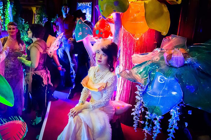 #12 Parade, Holiday Event & Fair The Edwardian Ball taps into the Bay Area’s love of steampunk and circus culture through a whimsical celebration of art, music, theater, fashion, technology, and the creations of Edward Gorey. Over the last 16 years, the ball has evolved from its underground roots into a sold-out weekend welcoming 4,000 guests to San Francisco’s Regency Ballroom. The party includes dancing, music, stage shows, fine art installations, a vendor bazaar, “mystical and nonsensical oddities,” absinthe cocktails, steam machinery, parlour games, and sideshows. Next: January 2019