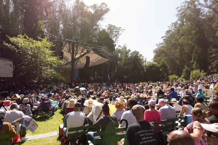 #3 Music Event The Stern Grove Festival started in 1938 with two goals: to provide free entertainment for Bay Area locals, and to pay performers to provide that entertainment. For the last 80 years, the festival association has done just that, offering a free, 10-week summer arts series featuring locals arts groups like the San Francisco Symphony and Ballet, as well as internationally known performers like Ziggy Marley and Anoushka Shankar. Concerts are held in Stern Grove, a natural amphitheater surrounded by giant eucalyptus, redwood, and fir trees—which the board is quick to note is not located in the city’s other popular outdoor concert venue, Golden Gate Park. Next: June-August, 2019