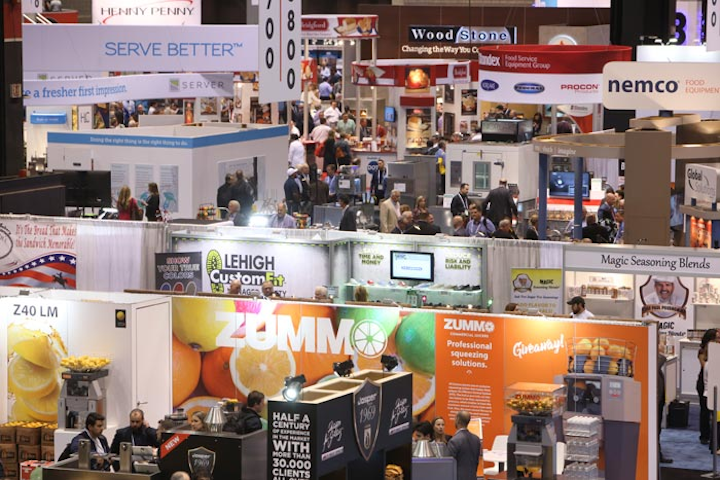Chicago #3 Trade Show The 99th edition of the National Restaurant Association’s hospitality trade event was its largest ever, taking over 715,000 square feet and drawing 65,000 registrants to McCormick Place. New programming this year included the Restaurant Revenue Growth Conference at the Marriott Marquis, and the Chicago Stars Mixology Competition—a competition held in partnership with Choose Chicago and the Illinois Restaurant Association, featuring bartenders from 10 top Chicago venues. The event also had new show floor areas including the Water Cooler, a specific area for crowdsourced discussions and industry meetups, and the Balancing Act, an area that provided attendees with ideas and demos about wellness and personal health. Next: May 18-21, 2019