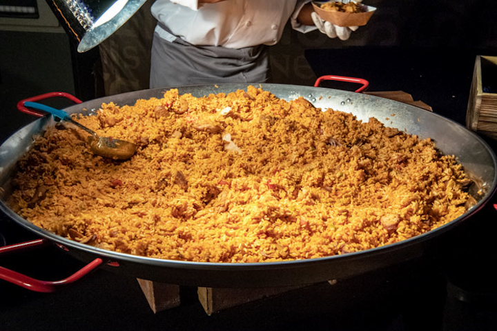 Dishes included alligator sausage and grits, chicken and waffles, smoked pulled chicken with macaroni and cheese, and jambalaya.