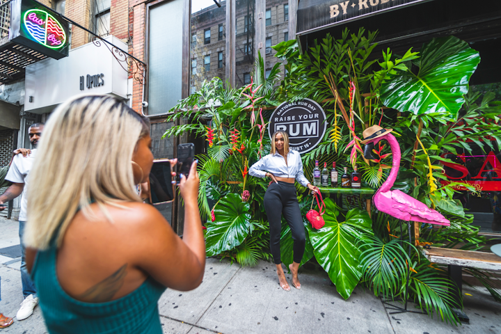 Bacardi celebrated National Rum Day on August 16 with an event at Las’ Lap in New York. The brand showcased its five rum brands in a tropical installation outside the venue, which doubled as a photo op for guests. The event was produced and designed by Studio HS in partnership with Las’ Lap.