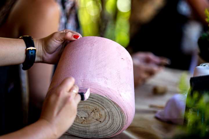 Attendees were able to test the color trends palette on nature-inspired projects. See more: See How Behr Revealed Its 2020 Color of the Year