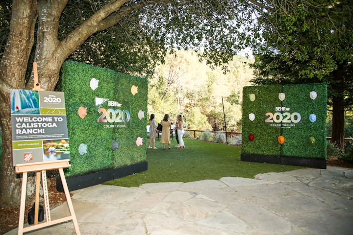 For Behr’s third Color of the Year announcement in August—it was Back to Nature—the paint brand planned a private Napa Valley retreat at Calistoga Ranch. Produced by Trigger House, the event featured hedge walls with bear heads in several colors. See more: See How Behr Revealed Its 2020 Color of the Year