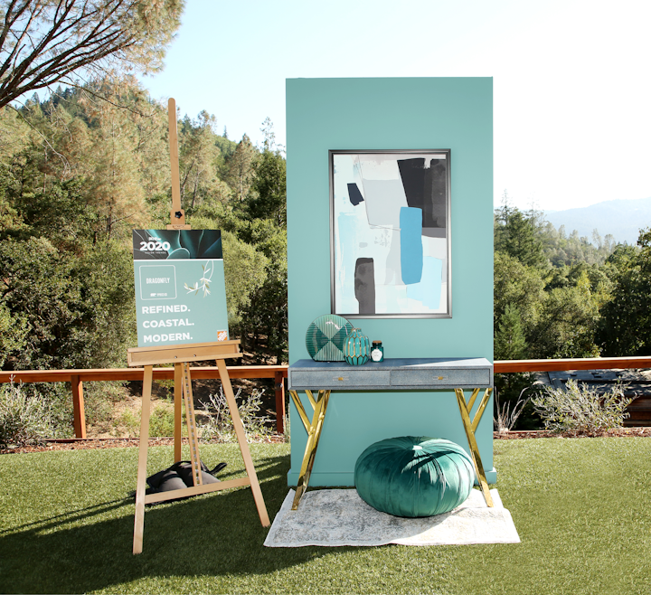 Other vignettes showcased the 2020 Color Trends palette and the Home Depot furniture and decor items. See more: See How Behr Revealed Its 2020 Color of the Year