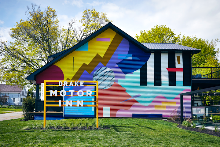 In May, the Drake Hotel empire added Drake Motor Inn, a retro-inspired motel in Prince Edward County. The 12-room property was designed by Carlo Colacci and Joyce Lo, co-founders of the Drake General Store, with an extensive art collection inspired by mid-century road trips, Super 8 films, and the warm tones of Kodak film. The property is a two-minute walk to the Drake Devonshire, which offers private event space such as the main dining room which seats 65 or holds 80 cocktail style.