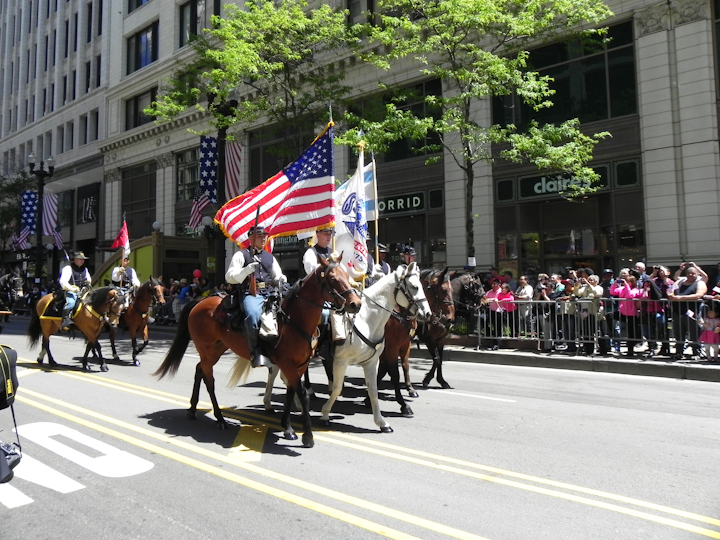 After a wreath-laying ceremony in Daley Plaza and a 21-gun salute, the parade steps off from State and Lake and ends at Van Buren Street. With thousands of onlookers, the event featured dozens of floats, marching bands, and Veterans groups. Next: May 25, 2020