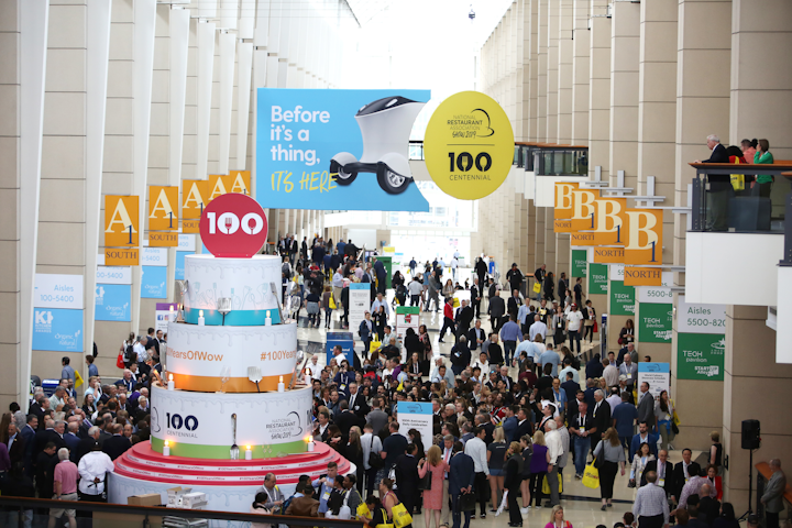 In 2019, the National Restaurant Association Show celebrated its centennial, and executives kicked off the three-day affair by cutting a giant cake. On the trade show floor, some 41,000 foodservice buyers roamed amid 2,300 exhibits. The event also featured educational sessions and a World Culinary Showcase offering demonstrations from chefs like Rick Bayless and Andrew Zimmern. Next: May 16-19, 2020