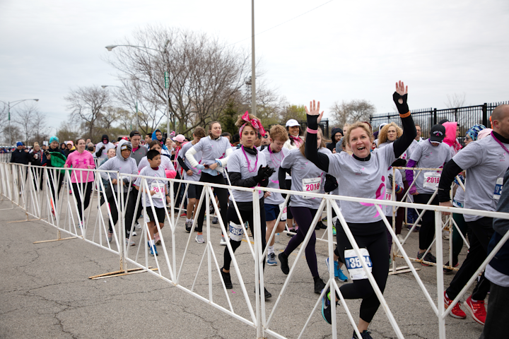 Nearly 4,000 participants showed up at this holiday run, which raised more than $525,000 to help fund research and support underserved communities. Highlights of the event—meant to inspire feelings of health and happiness—included the “Shades of Pink Powder Path.” Along the path, volunteers doused runners in pink powder. Next: May 10, 2020