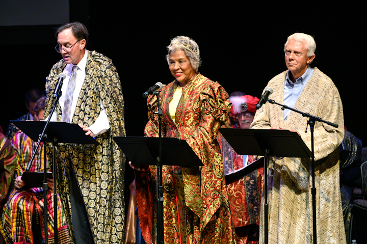 Members of Congress, Washington V.I.P.s, and professional actors performed in front of more than 700 attendees at this year's Shakespeare Theatre Company event. Reed Birney (House of Cards) and Constance Shulman (Orange is the New Black) led the cast that performed Good Morrow America, a satirical look at television’s morning news shows with odes to Shakespeare, written by local playwright Michael Trottier. Lawmakers including Senator Patrick Leahy (Democrat of Vermont) and Representative Ted Deutch (Democrat of Florida) took to the stage as well. Next: June 2020