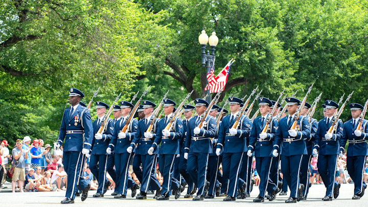 Up from #4 Hundreds of thousands of spectators take to the Independence Day parade route, which spans a mile along the National Mall, on Constitution Avenue from 7th to 17th streets, to watch the annual festivities. Bands and groups from all over the country come to D.C. to participate in the celebration. While the parade wasn’t televised in 2019, the option to watch via livestream or an edited version on YouTube were added to the programming. Next: July 4, 2020