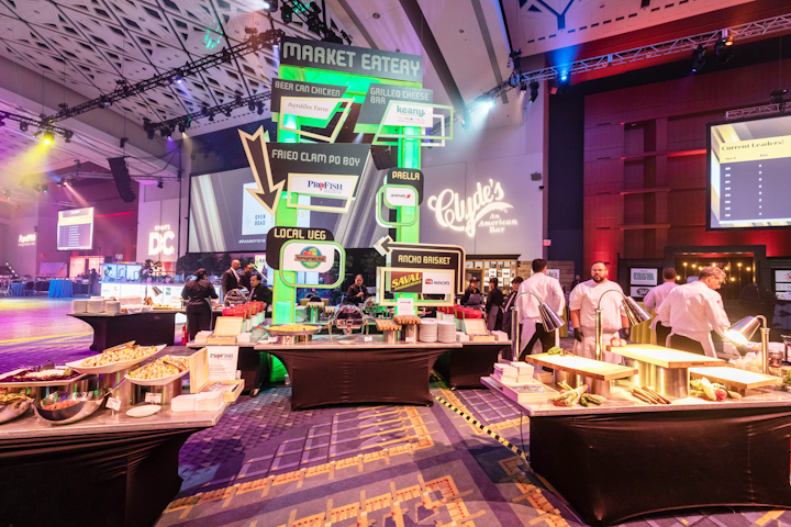 More than 2,600 guests took to the Walter E. Washington Convention Center in June for D.C.’s annual awards honoring food service industry professionals. In a town where there’s no shortage of galas and benefits, the Rammys sets itself apart with one unique trait: It’s traditionally held on a Sunday, the day the most industry workers have off. Among the awards and honors handed out were Chef of the Year (Kyle Bailey of the Salt Line), Restaurateur of the Year (the Redstone Restaurant Group), Rising Culinary Star of the Year (Kith/Kin's Kwame Onwuachi), and Pastry Chef of the Year (Ana Deshaies of Unconventional Diner). Next: June 2020 See more: How This Food Award Show Showcases Local Talent
