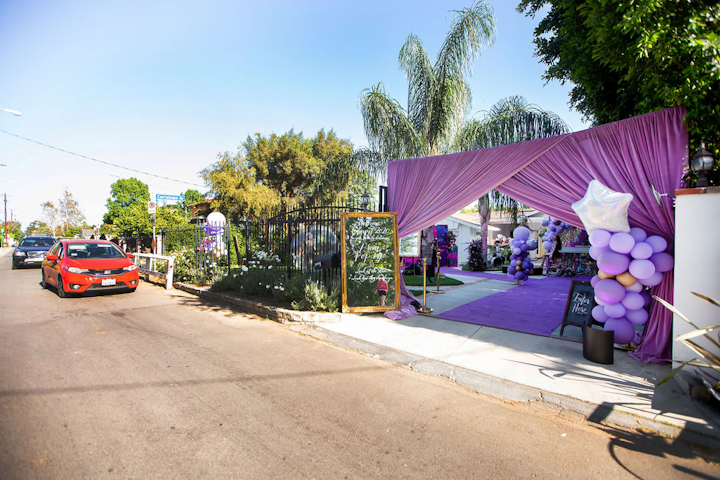 A week later, the prom pop-up took over a front yard in the Los Angeles suburb of Sherman Oaks.