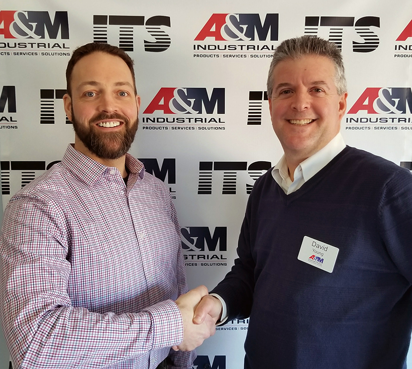 Steve Chadwick of ITS (left) and David Young, President of A&M Industrial.