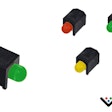 VCC's 3-mm right angle SMD circuit board indicators.