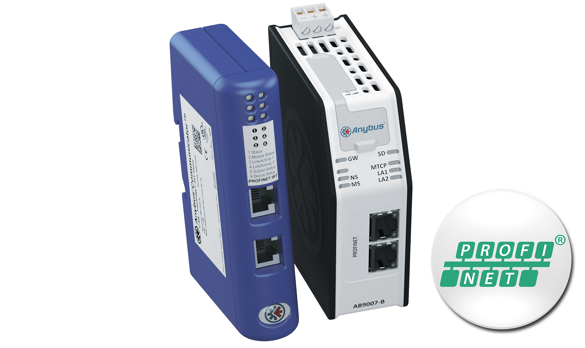 Anybus gateways for PROFINET IRT from HMS Industrial Networks.