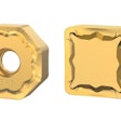 Available for many indexable milling product lines, the new grades come with a golden top layer for fast, easy wear identification, ensuring maximum tool life for each cutting edge.