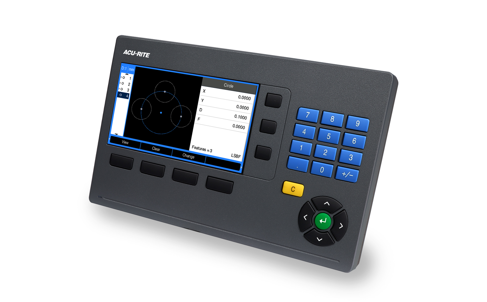 The new DRO203Q known as 'the Q' uses Acu-Rite DRO203 hardware to integrate geometric metrology functions.