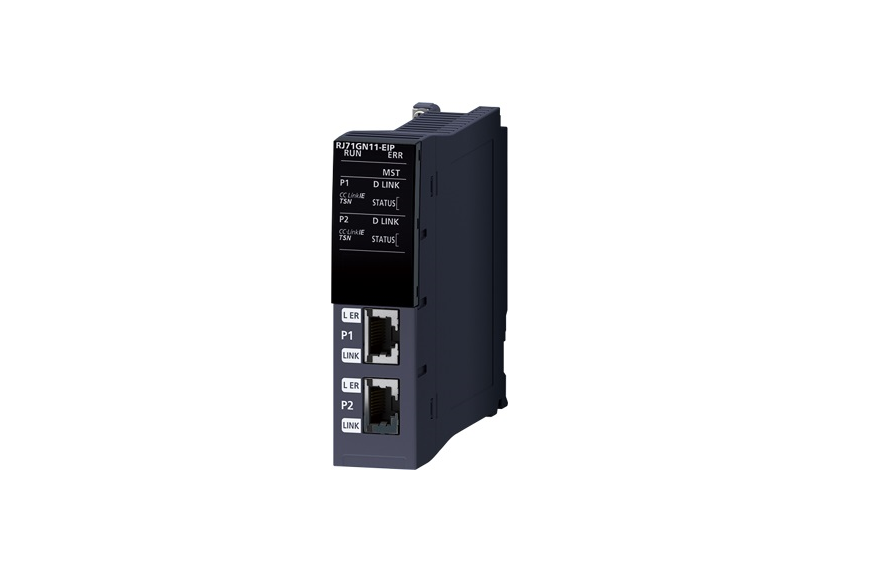 The iQ-R Series CC-Link IE TSN Plus module from Mitsubishi Electric Automation supports CC-Link IE TSN and EtherNet/IP networks in one module.