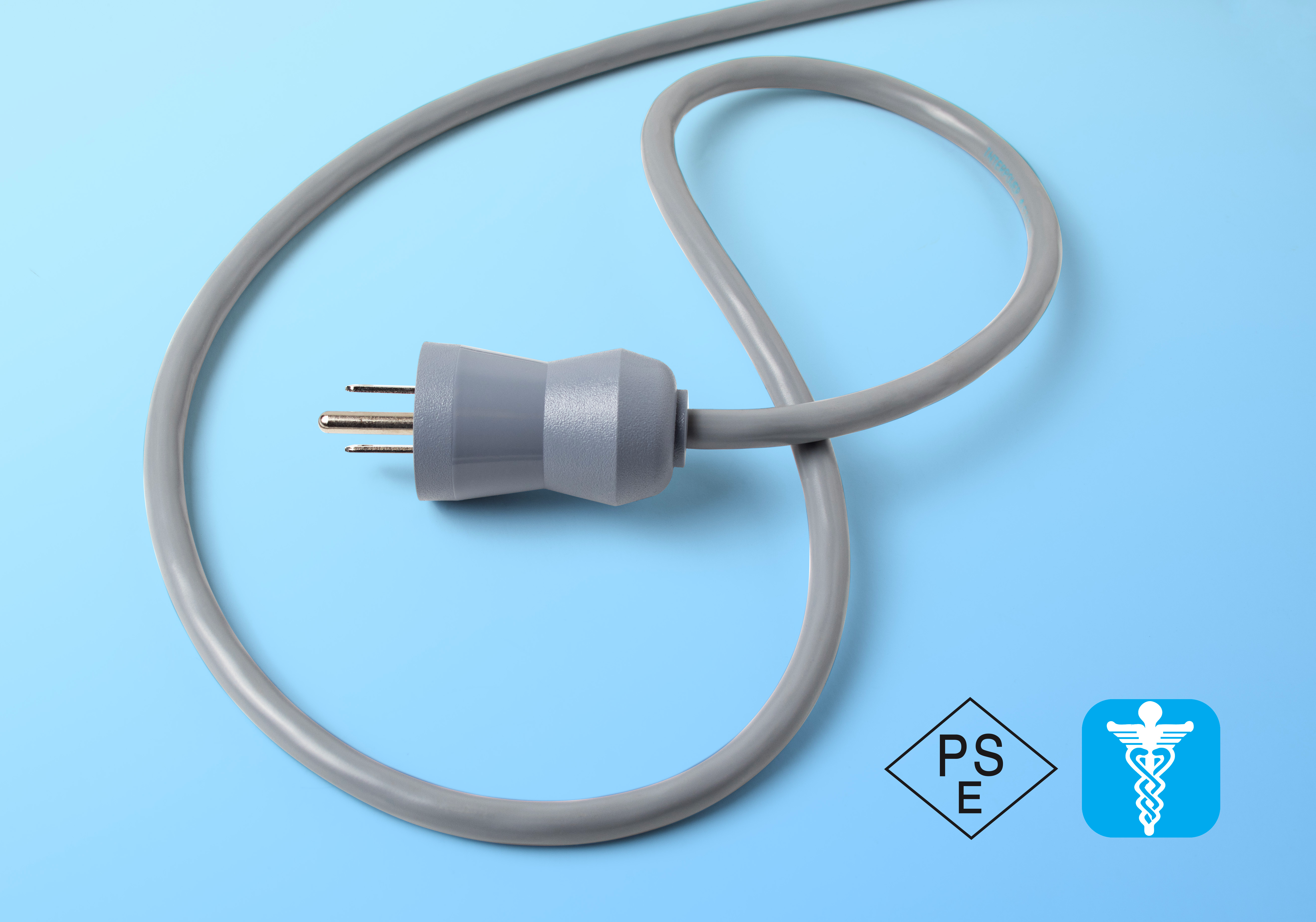 The new Japanese 12A/125VAC hospital-grade power cord and cord set from Interpower.