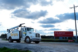 A truck leaves the site of a planned Rivian electric truck plant Thursday, March 7, 2024, in Rutledge,Ga.