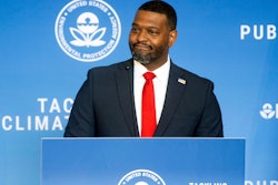 Environmental Protection Agency Administrator Michael Regan speaks during an event at Howard University on April 25, 2024, in Washington.