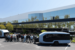 The Pebble flow, surrounding by staff.