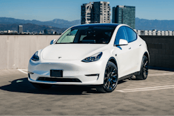 This photo provided by Edmunds shows a Tesla Model Y. As with many new vehicles, the Model Y can receive software updates, including those for recalls, wirelessly.