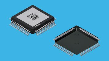 The HFA80A class-D amplifier chip.