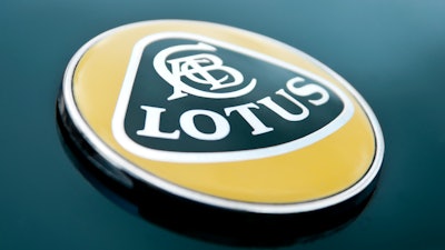 Lotus Logo on Lotus Elise Sports Car.