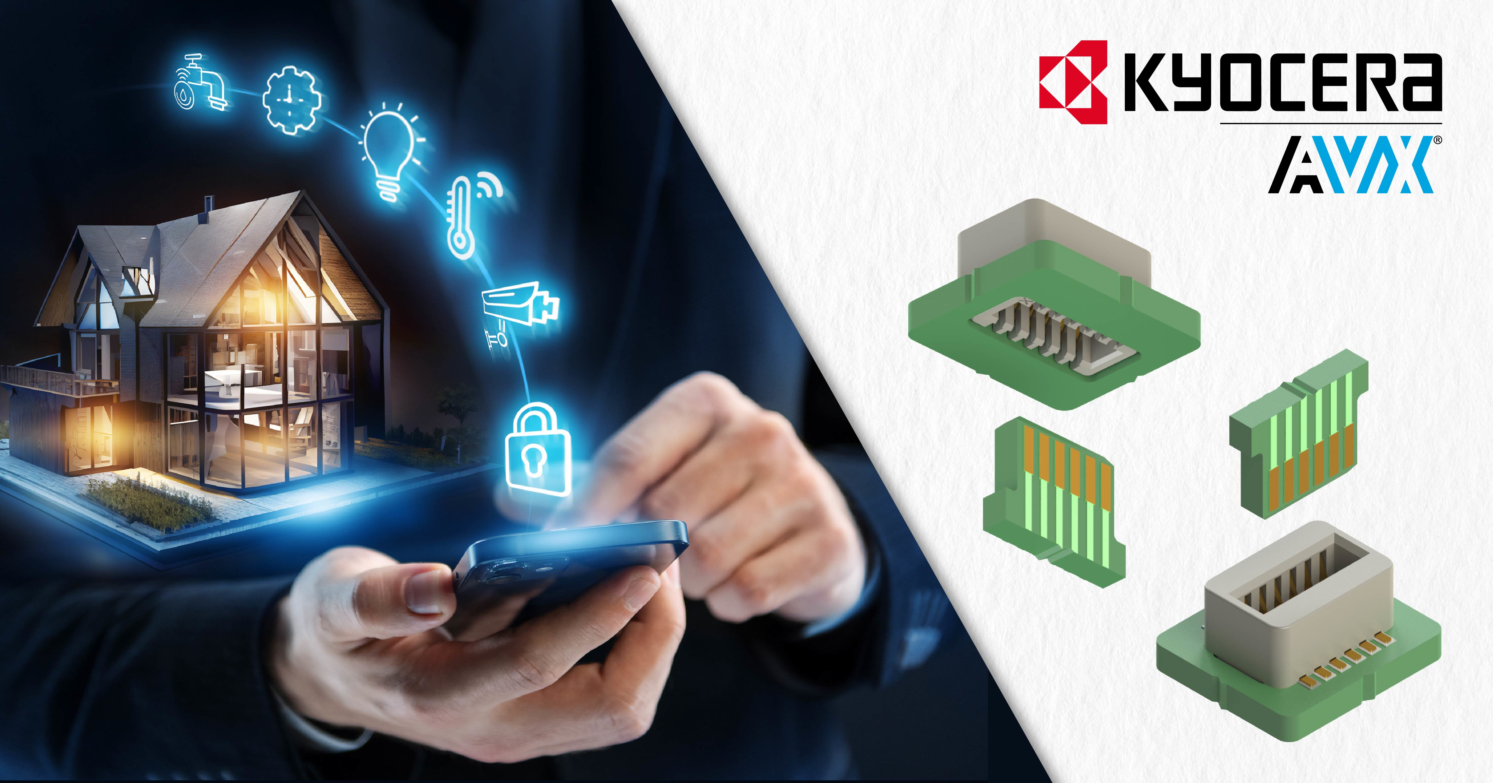 Kyocera AVX's Dual-Entry Card Edge Connectors