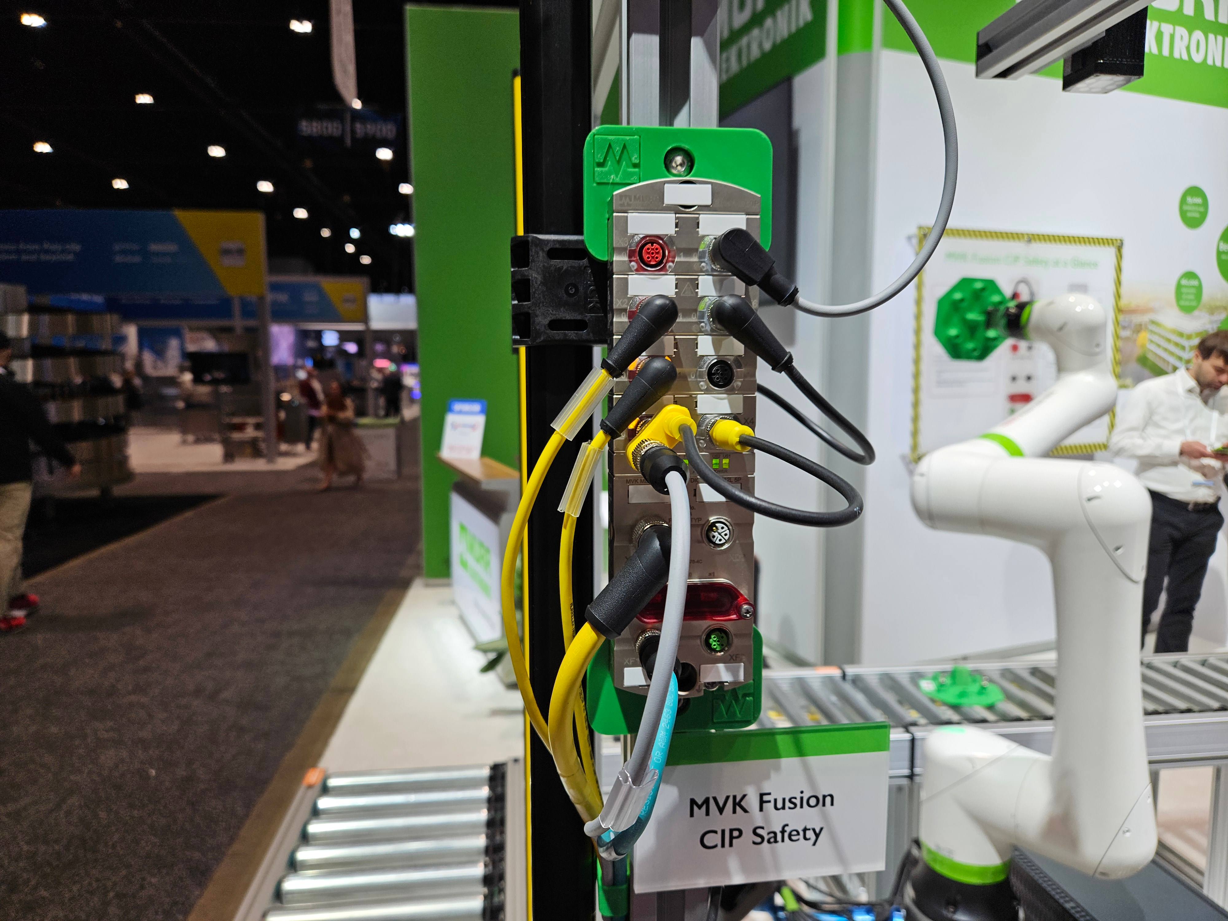 Murrelektronik shows its MVK Fusion CIP Safety fieldbus module at PACK EXPO 2024 in Chicago.