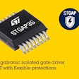 STMicroelectronics’ STGAP3S advanced galvanically isolated gate drivers.