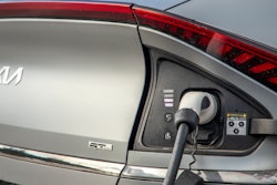 The Kia EV6 SUV under recall.