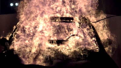 Southwest Research Institute successfully customized and conducted a full-scale evaluation of a novel enclosure for damaged electric vehicles at risk of catching fire.