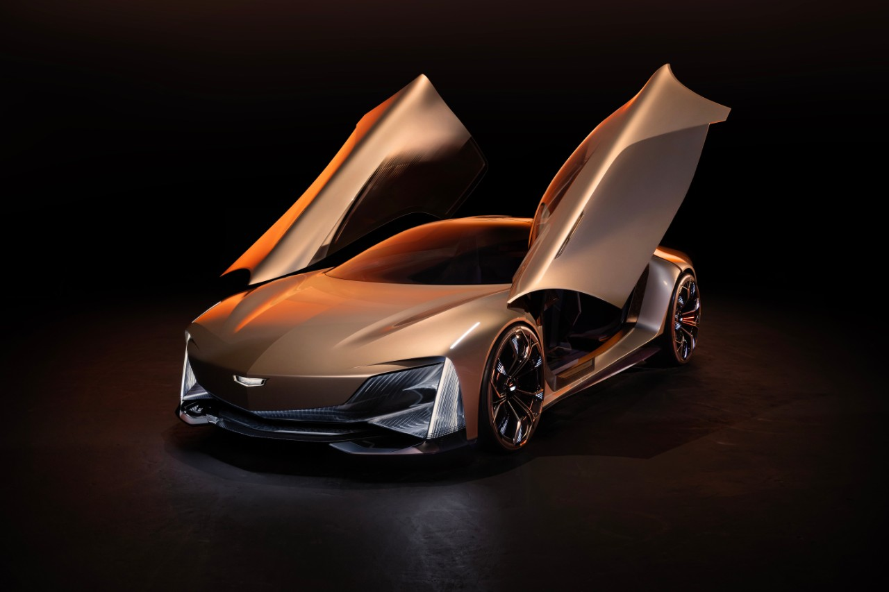 The Cadillac Opulent Velocity concept vehicle.
