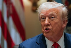 President Donald Trump speaks during a Cabinet meeting at the White House in Washington, Wednesday, Feb. 26, 2025.