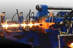 Stretch forming involves stretching materials like steel and aluminum beyond their yield point over shaped dies.