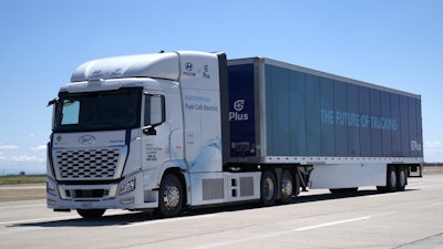 Hyundai Motor and Plus Unveil Concept for Autonomous Hydrogen Freight Ecosystem.